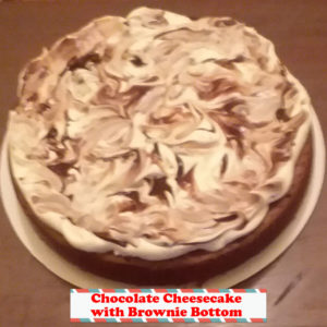 Chocolate Cheesecake with Brownie Bottom