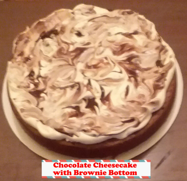 Chocolate Cheesecake with Brownie Bottom